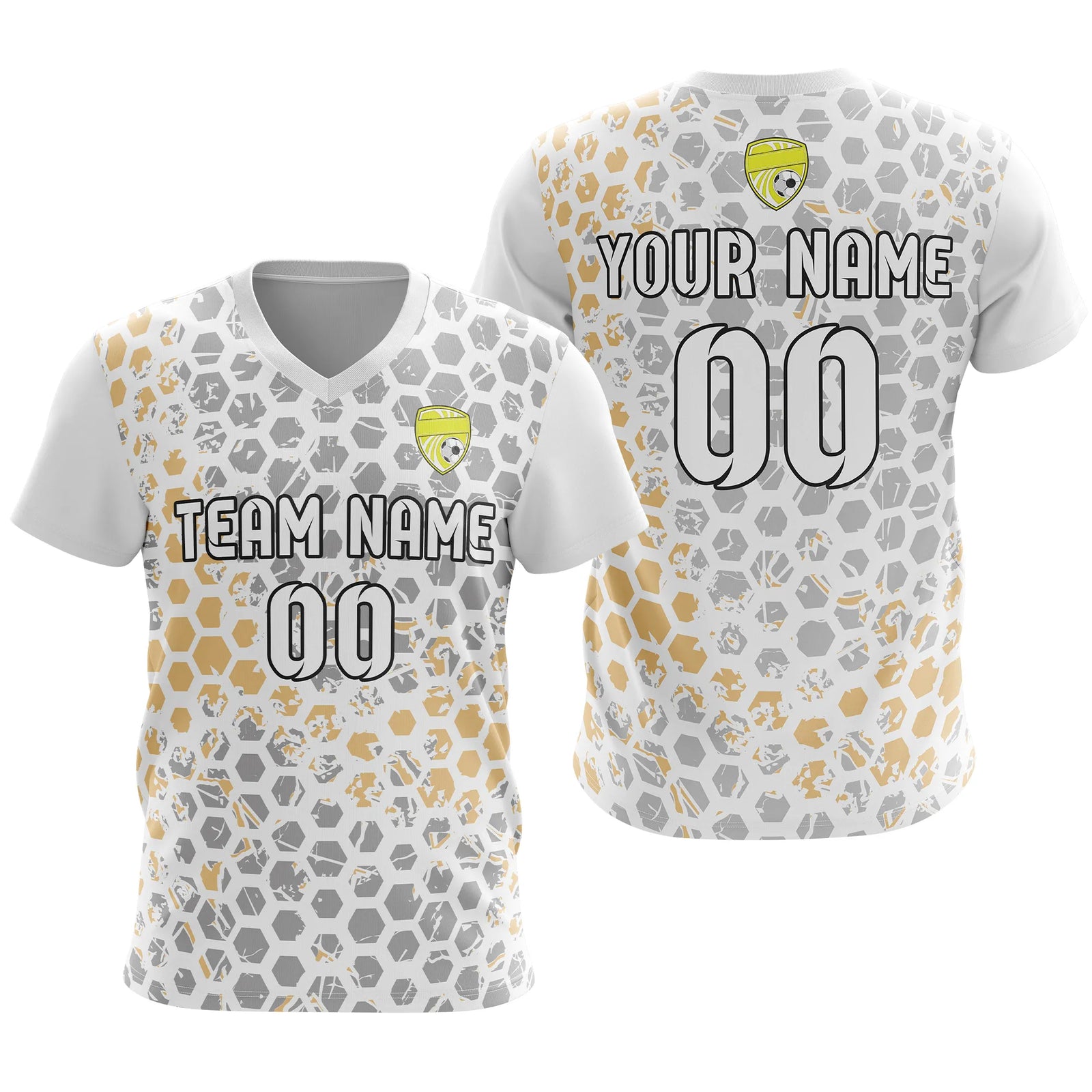 Custom V-Full Pattern D1 Soccer Jersey Personalized Football Uniform with Name & Number