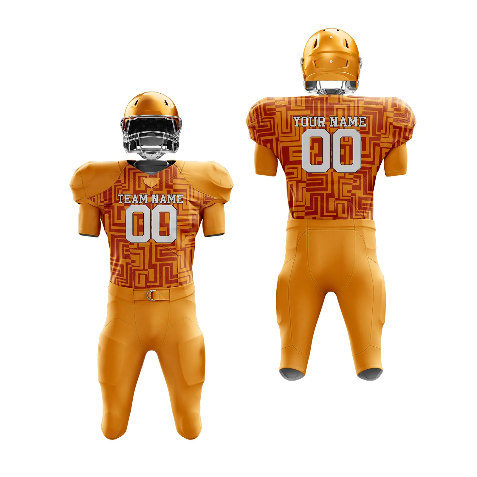 Custom Personalized D5 Full Pattern American Football Jersey with Name, Number & Team Logo