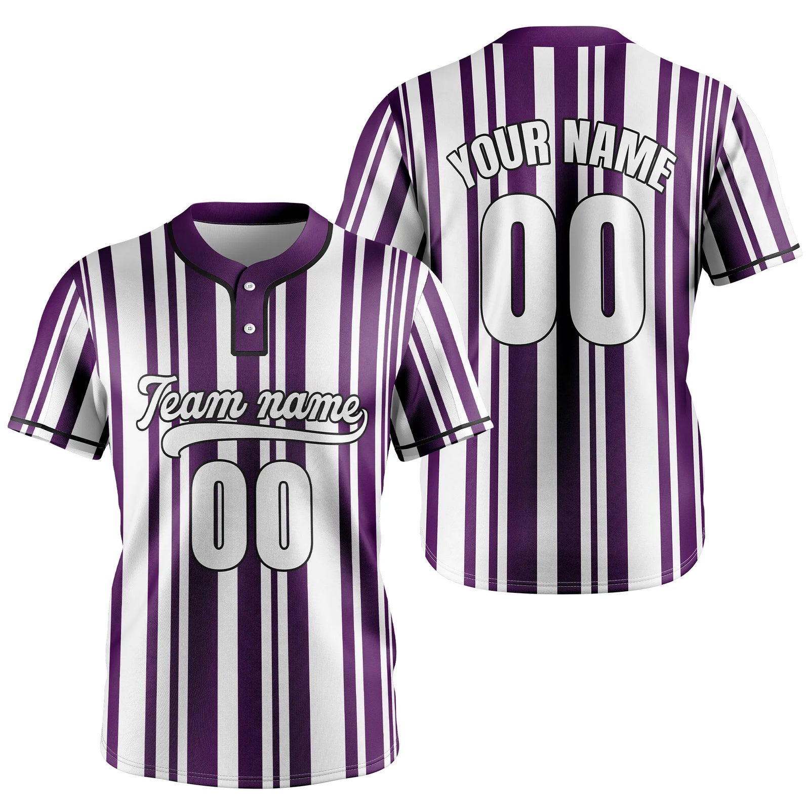 Custom Victory Stripes Baseball Aqua Sports Jersey Personalized Uniform with Name & Number