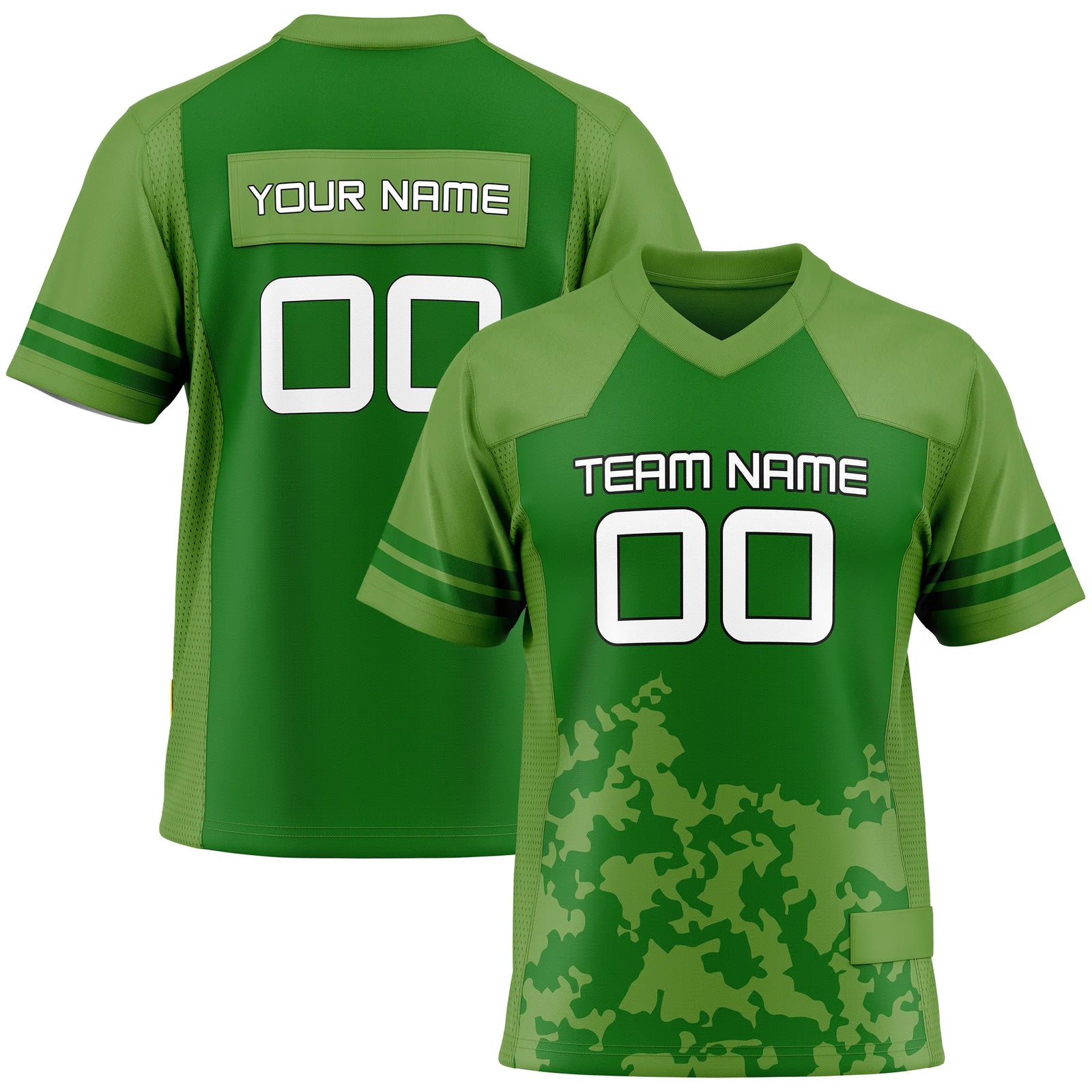Custom Personalized D4 Color Block Flag Football Jersey with Name, Number & Team Logo