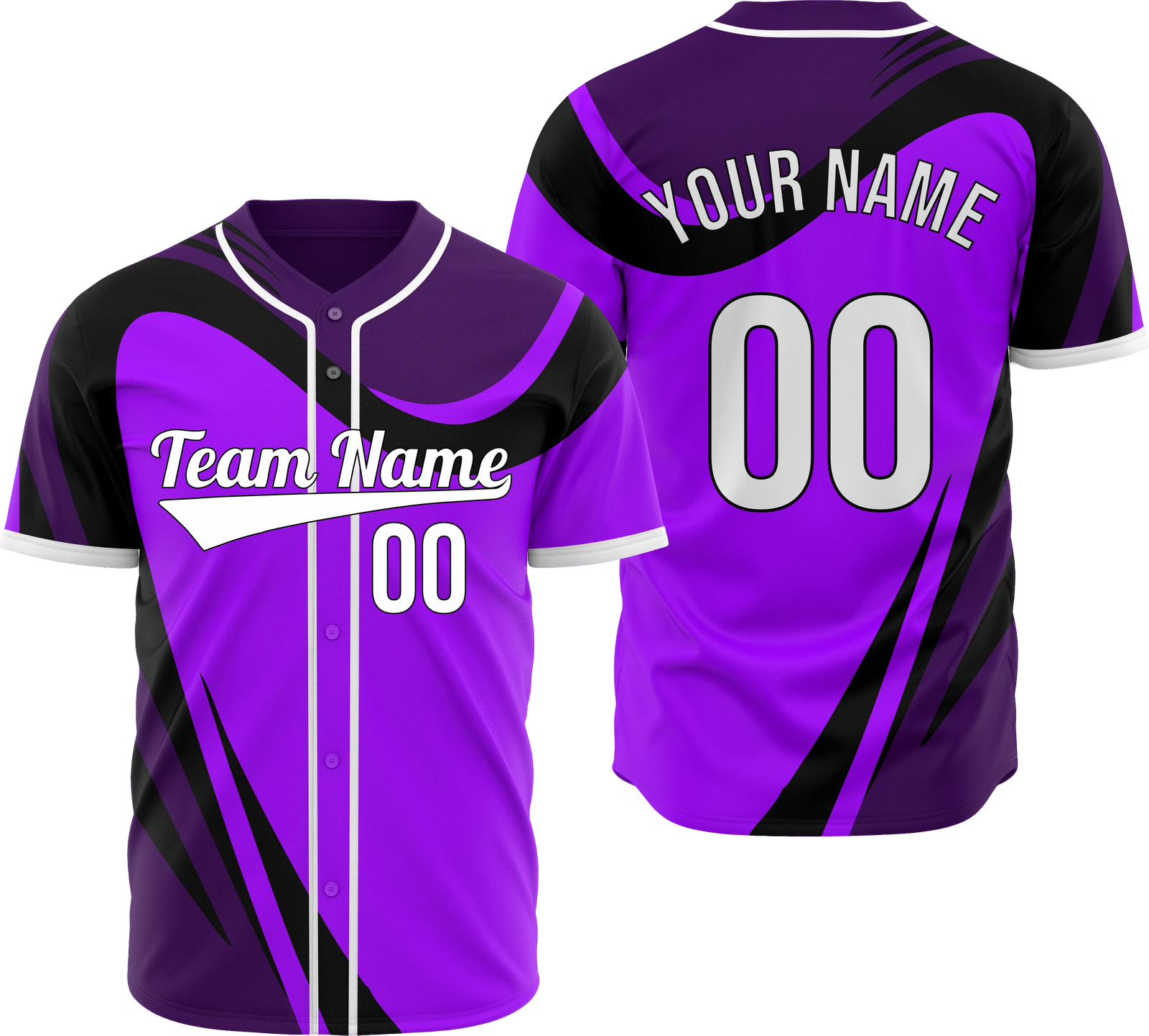 Custom Velocity Flow Baseball Sports Jersey Personalized Uniform with Name & Number