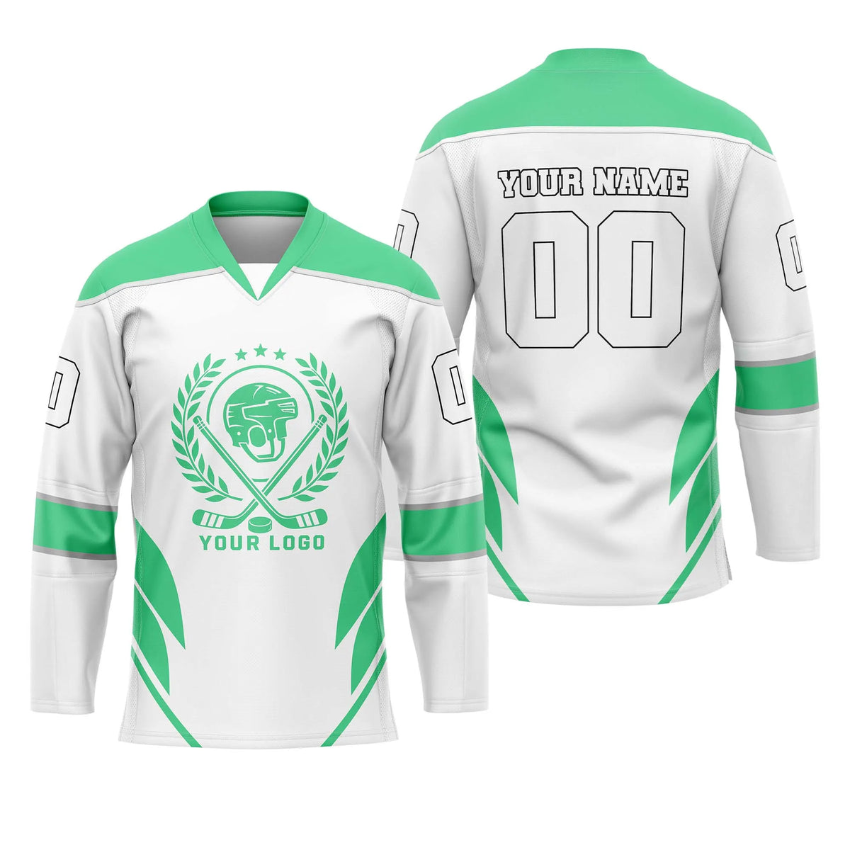 Custom Personalized D5 V - NECK DESIGN Ice Hockey Jersey with Name, Number & Team Logo