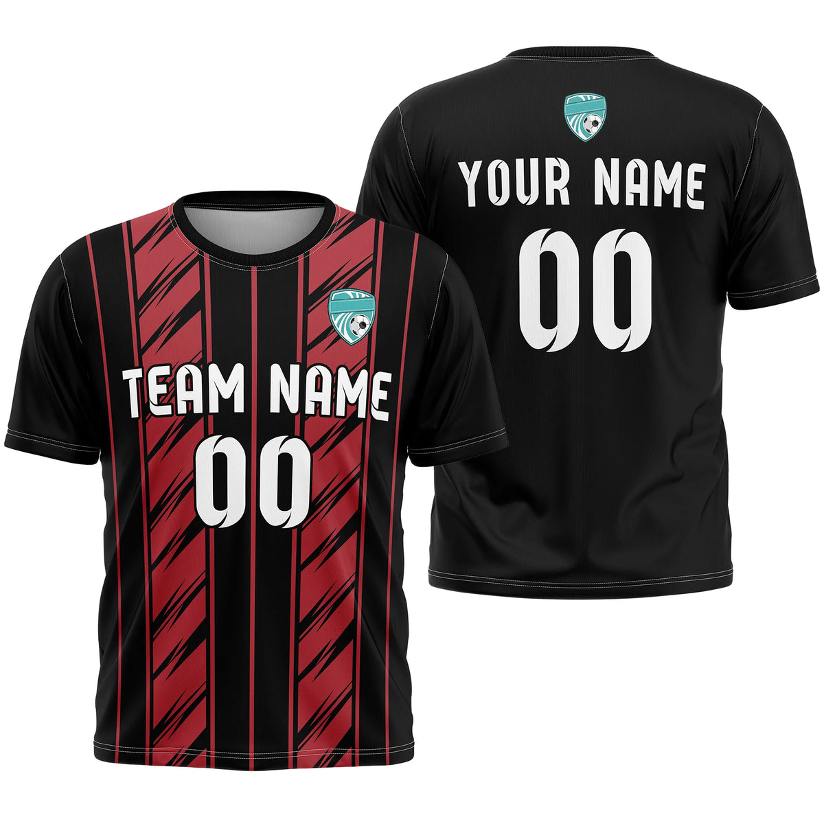 Custom Strip Fashion D2 Soccer Jersey Personalized Football Uniform with Name & Number