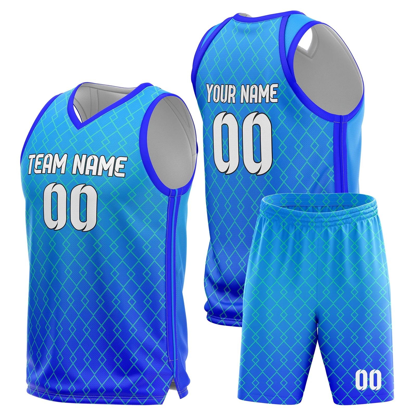 Custom Gradient Fashion Set Fade Sports Jersey Personalized Uniform with Name & Number