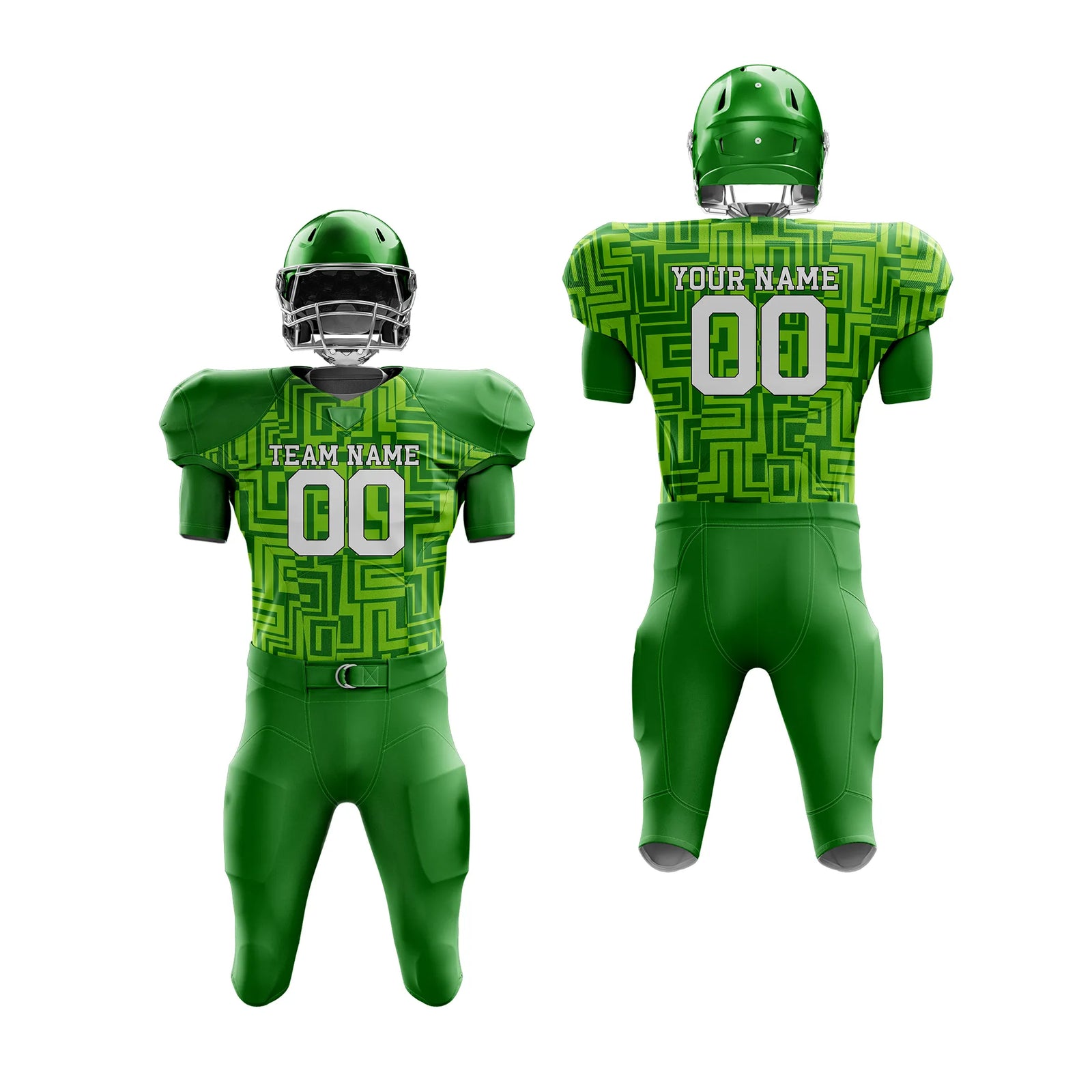Custom Personalized D5 Full Pattern American Football Jersey with Name, Number & Team Logo