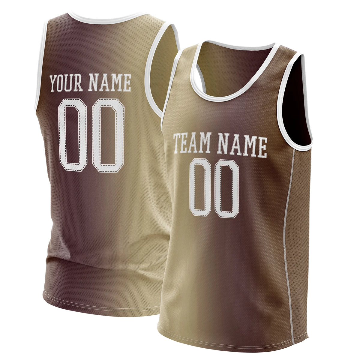 Custom Gradient fashion top Coastal Fade Sports Jersey Personalized Uniform with Name &amp; Number