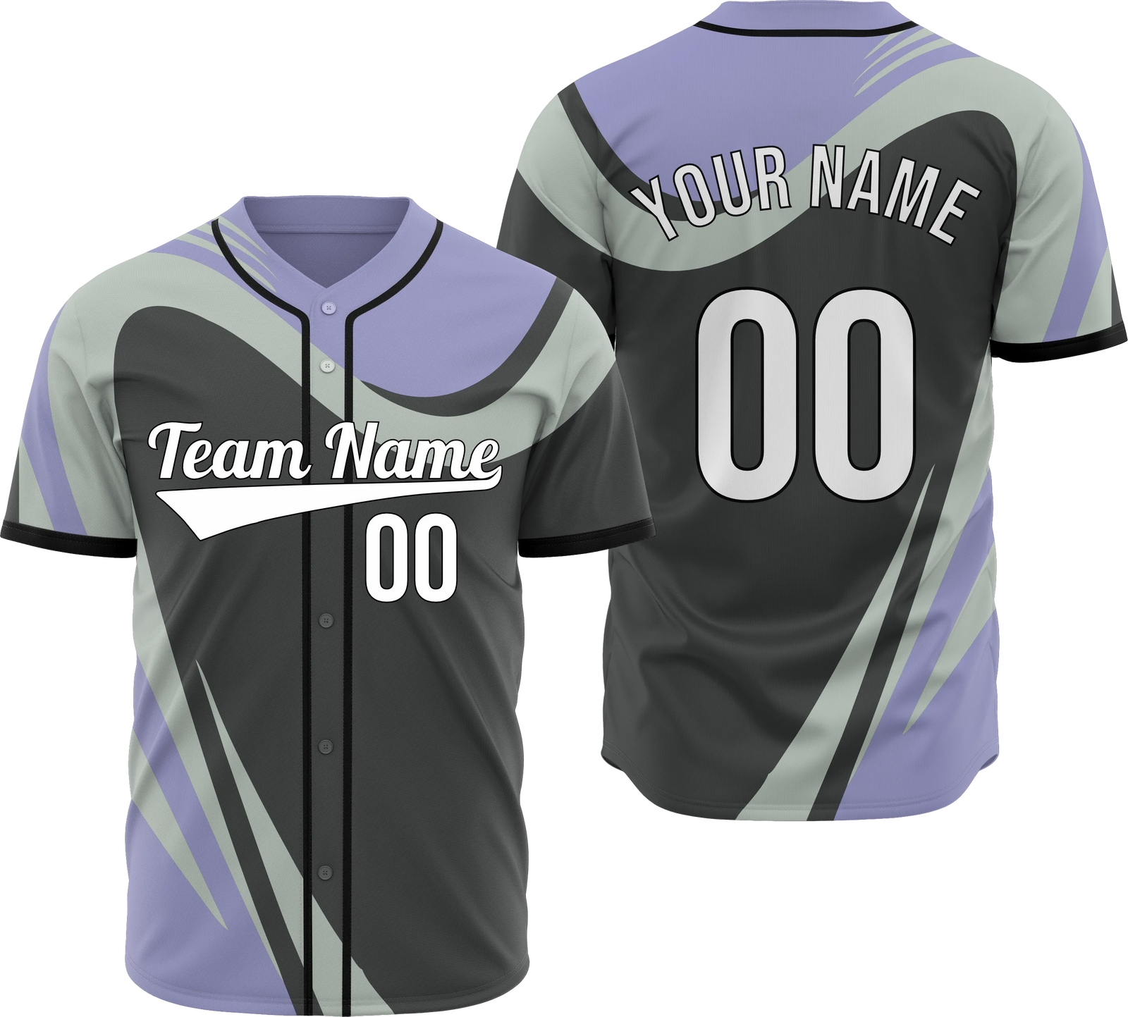 Custom Velocity Flow Baseball Sports Jersey Personalized Uniform with Name & Number