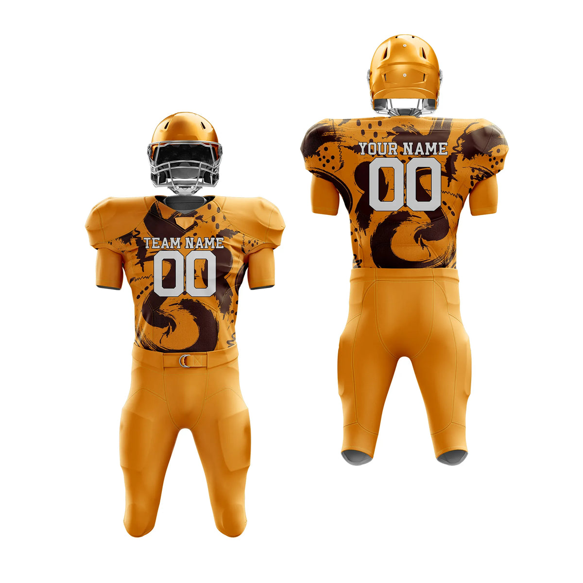 Custom Personalized D1 Graffiti pattern American Football Jersey with Name, Number & Team Logo
