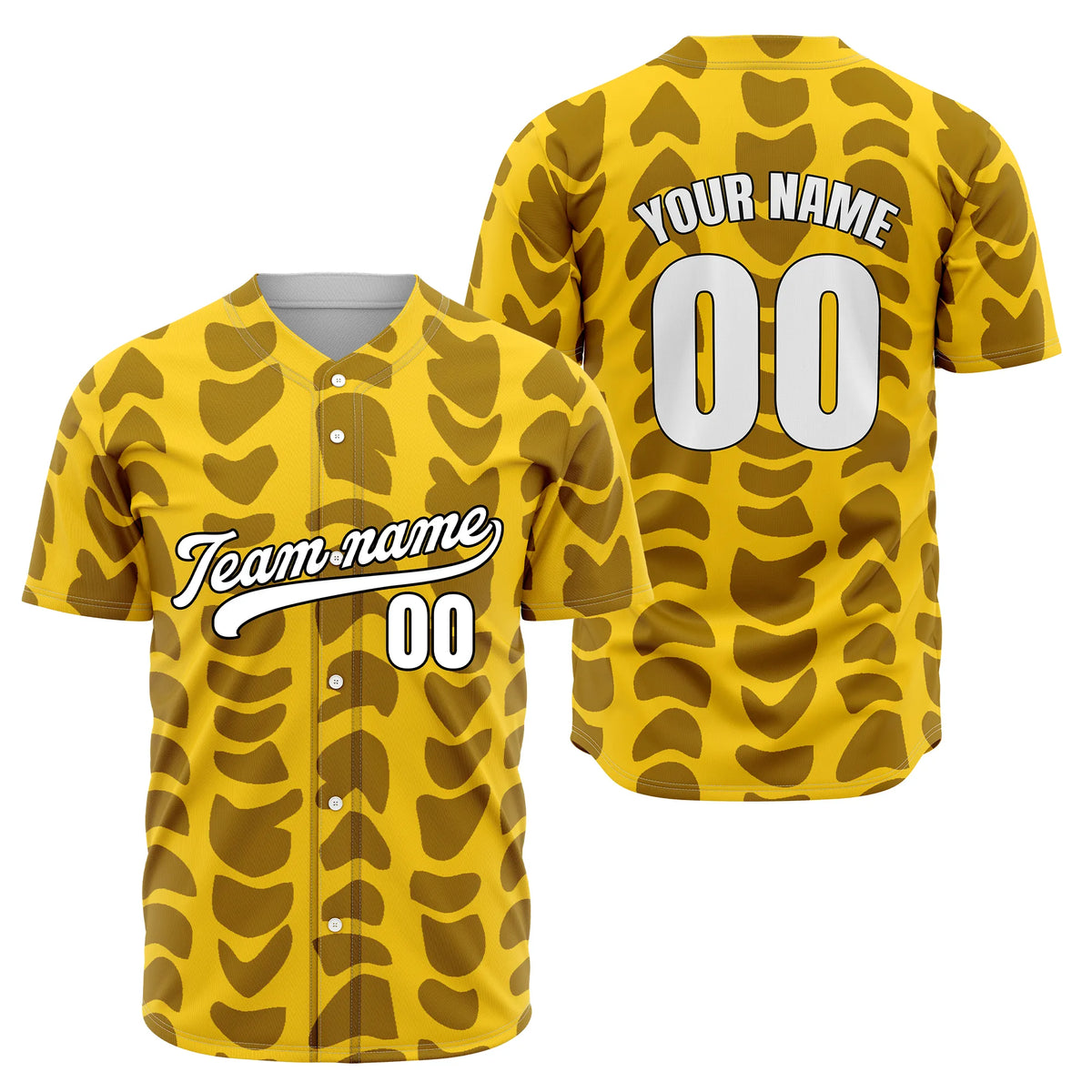 Custom Savage Spots Baseball Sports Jersey Personalized Uniform with Name & Number