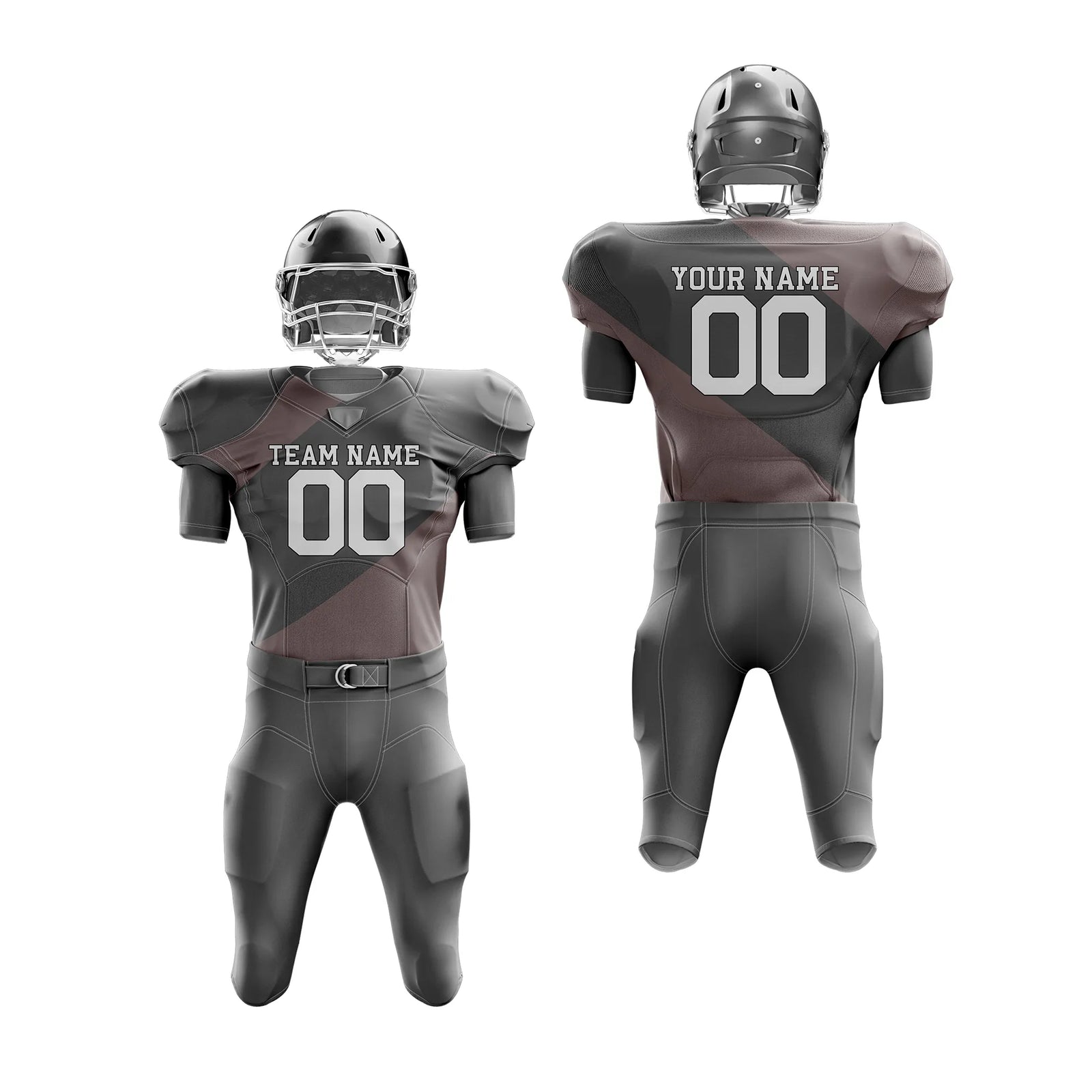 Custom Personalized D3 Split Fashion American Football Jersey with Name, Number & Team Logo