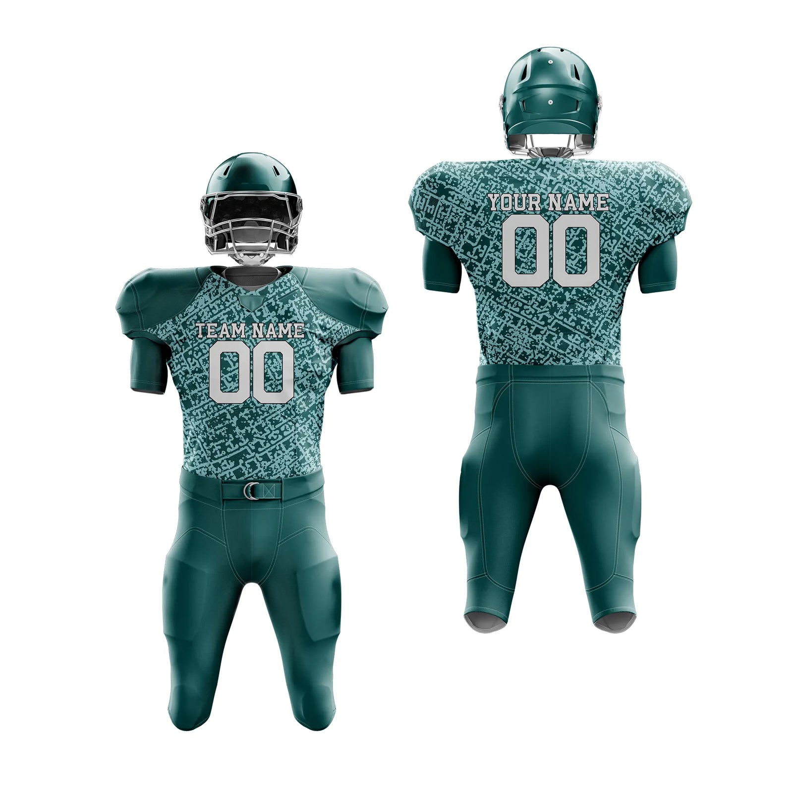 Custom Personalized D5 Graffiti pattern American Football Jersey with Name, Number & Team Logo