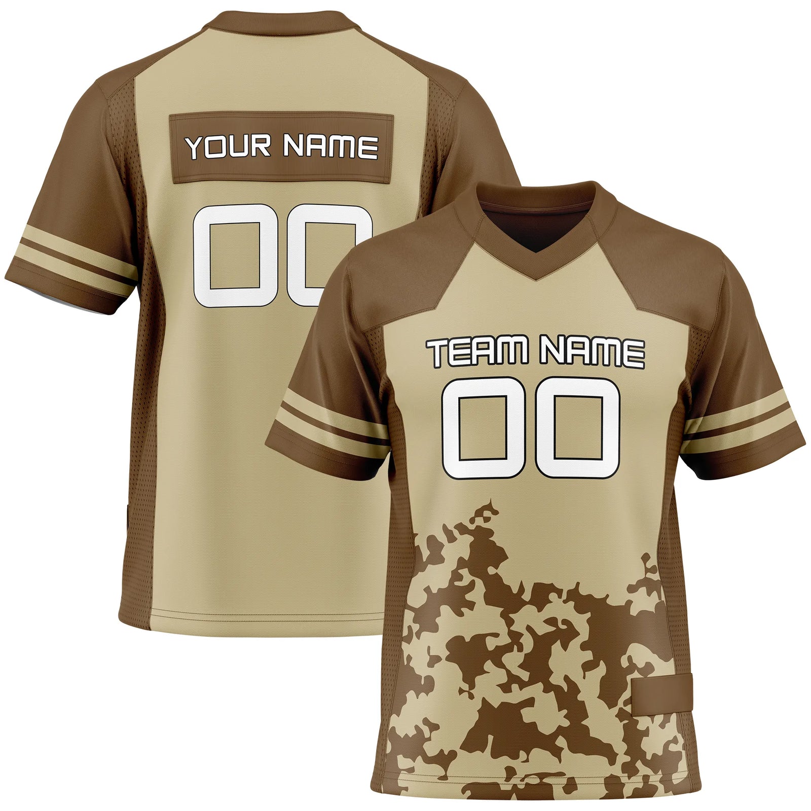 Custom Personalized D4 Color Block Flag Football Jersey with Name, Number & Team Logo
