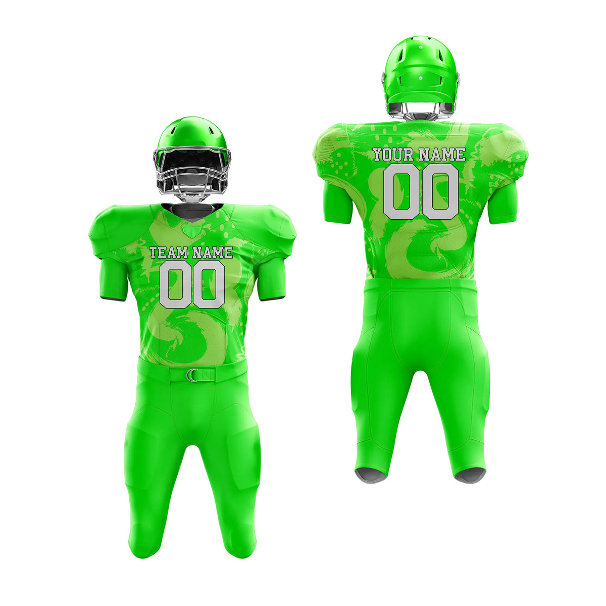 Custom Personalized D1 Graffiti pattern American Football Jersey with Name, Number & Team Logo
