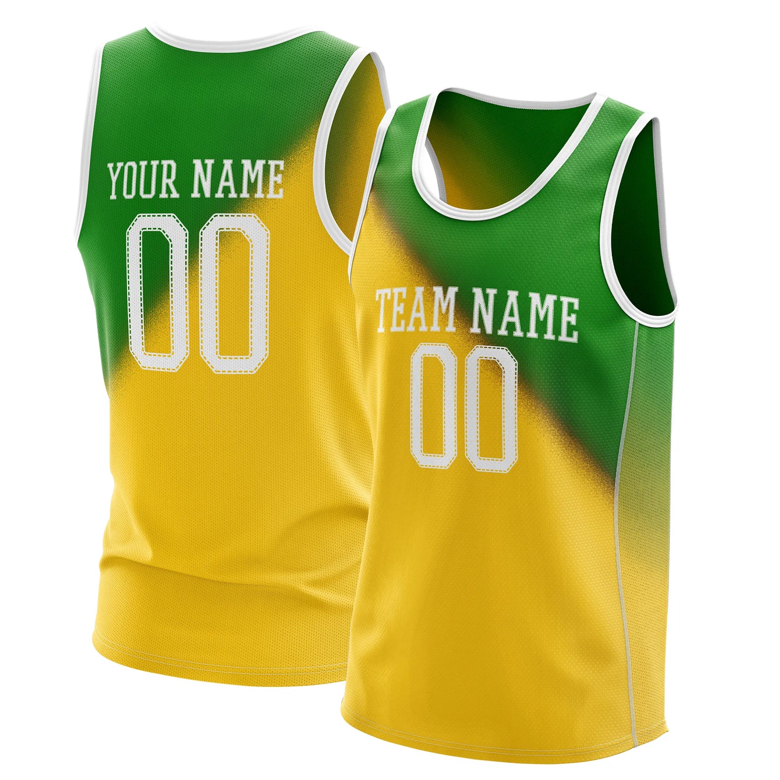 Custom Gradient fashion top Emerald Charge Sports Jersey Personalized Uniform with Name & Number