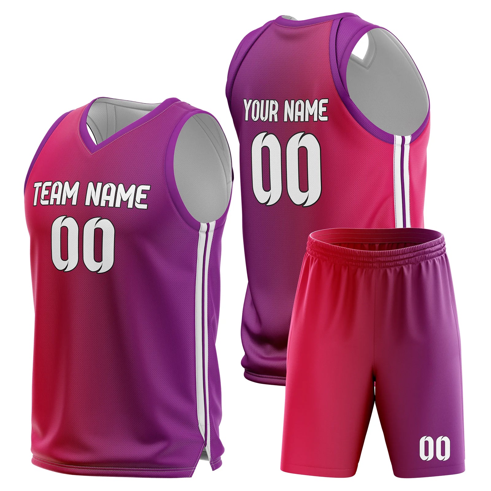 Custom Gradient Fashion Set Solar Strike Sports Jersey Personalized Uniform with Name & Number