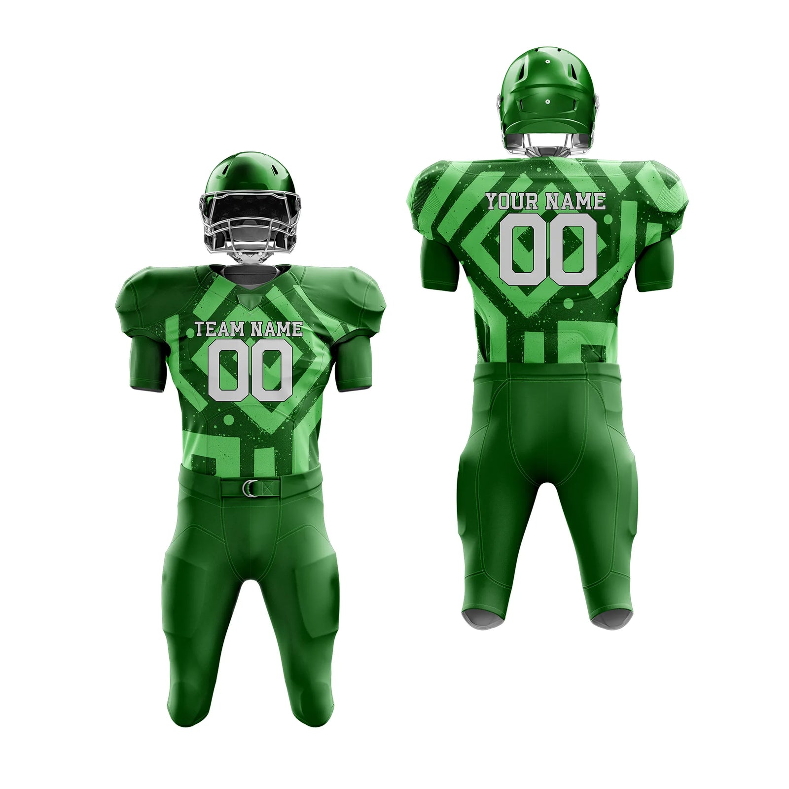 Custom Personalized D2 Graffiti pattern American Football Jersey with Name, Number & Team Logo