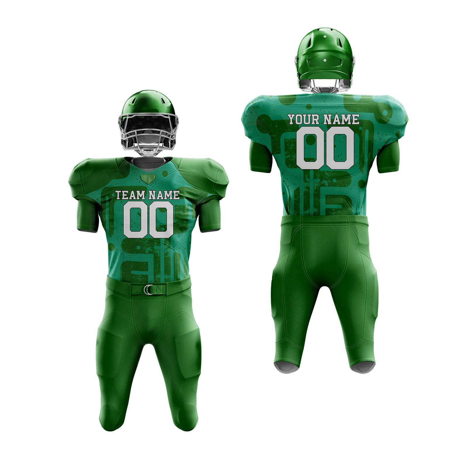 Custom Personalized D3 Graffiti pattern American Football Jersey with Name, Number & Team Logo