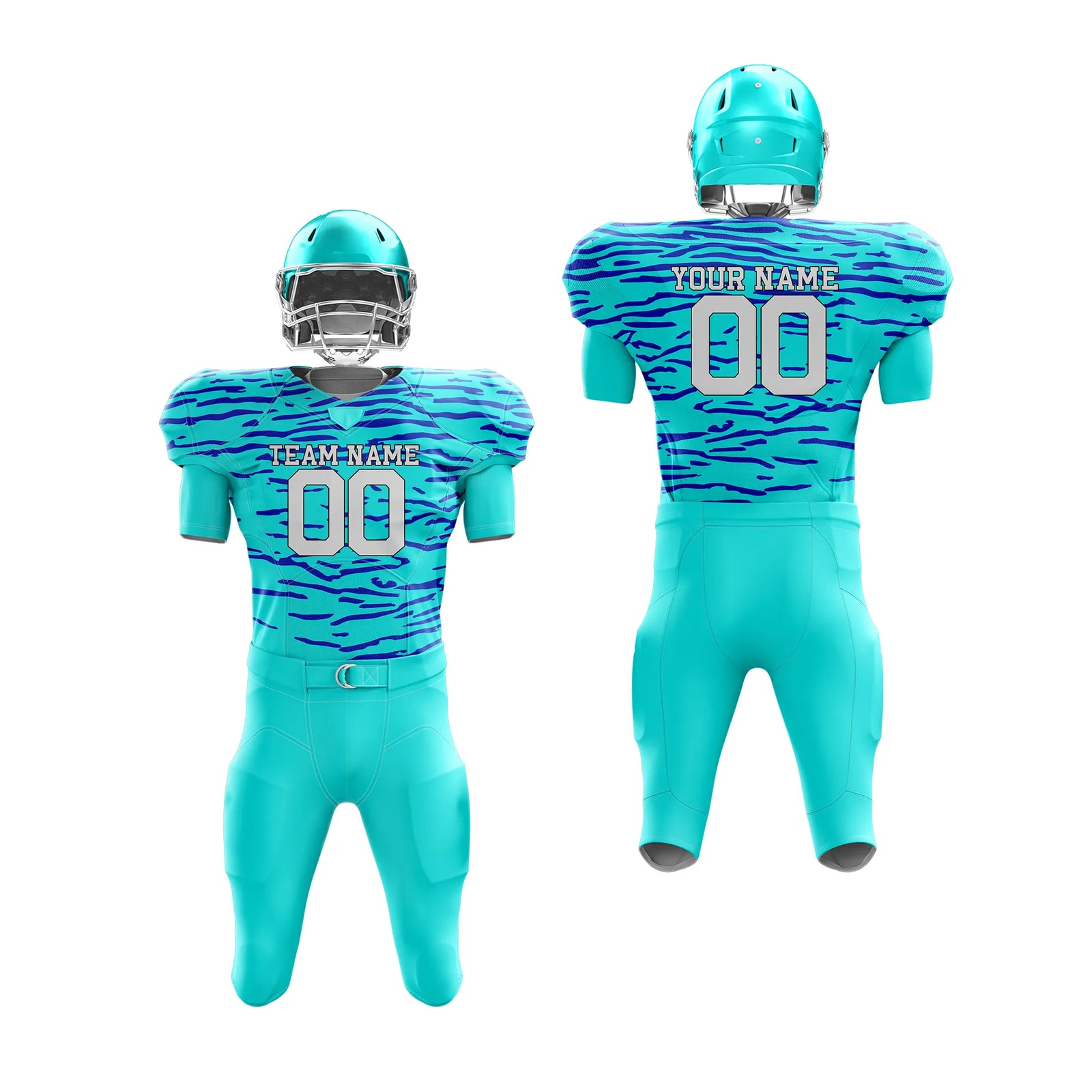 Custom Personalized D3 Camo Designs American Football Jersey with Name, Number & Team Logo