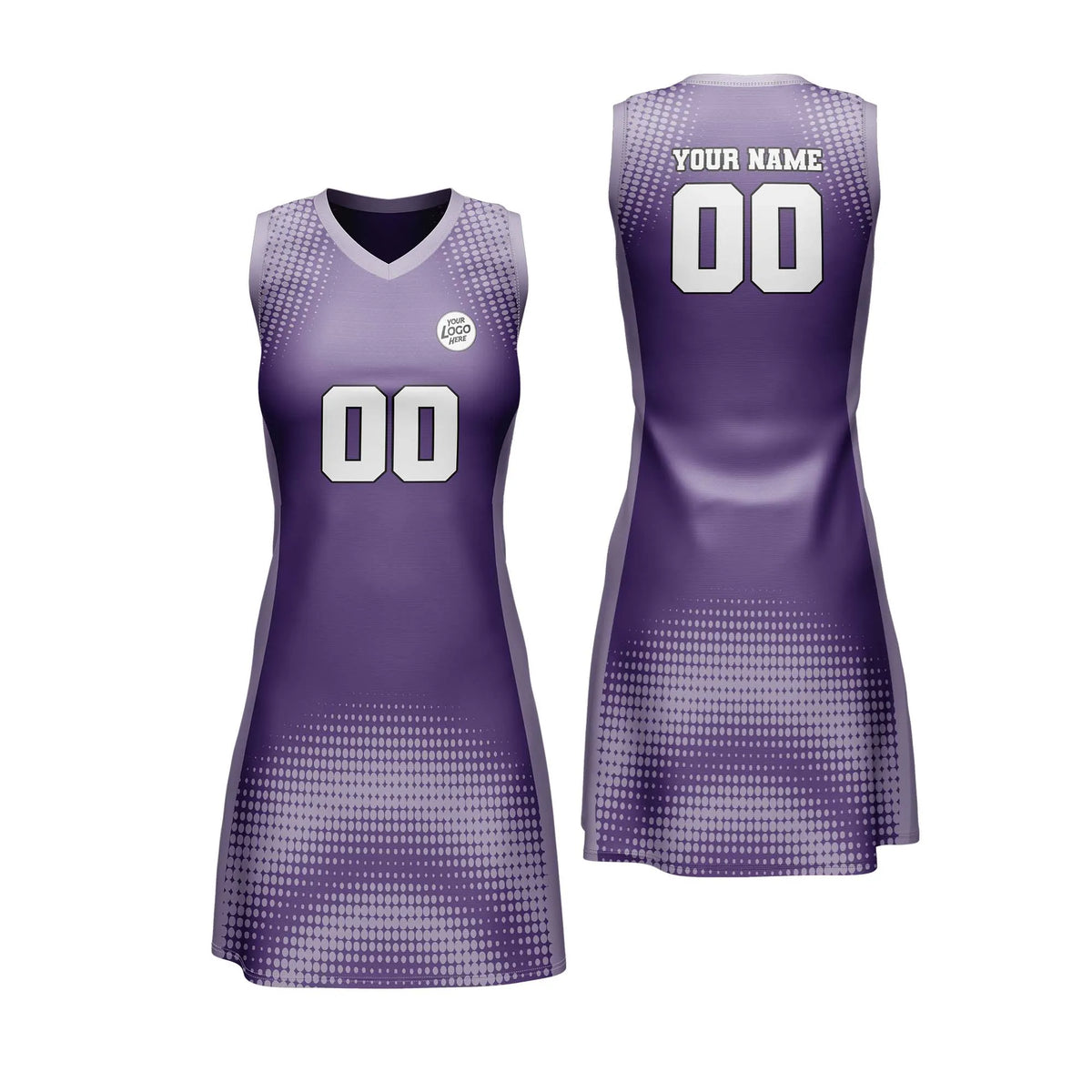 Custom Personalized D1 Retro Pattern Netball Jersey with Name, Number & Team Logo