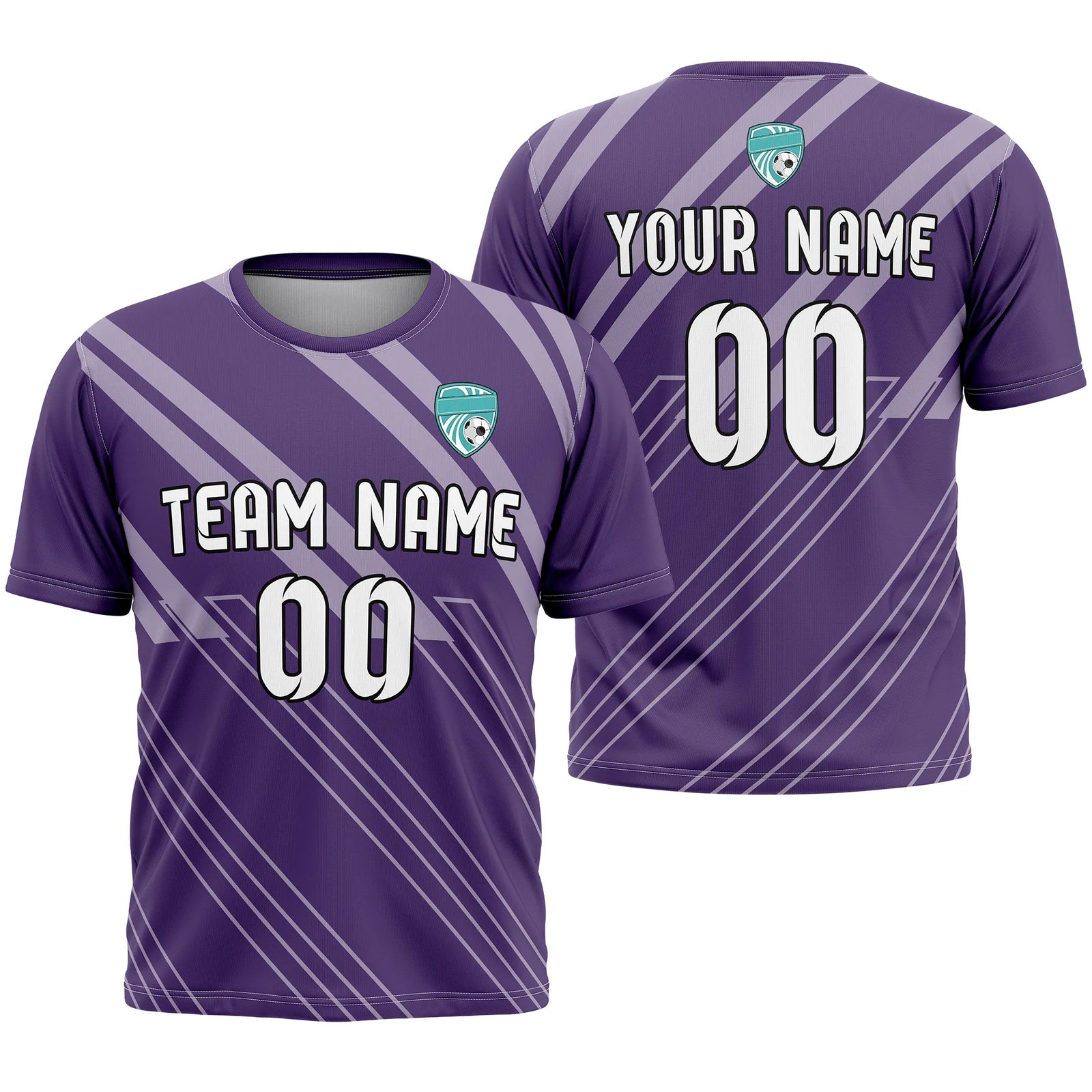 Custom Strip Fashion D4 Soccer Jersey Personalized Football Uniform with Name & Number