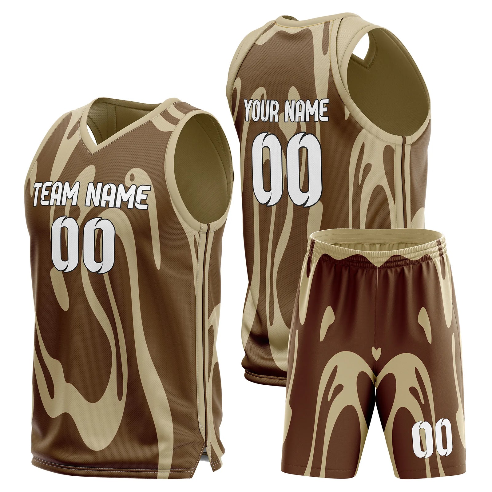 Custom Graphti Pattern Sets Giraffe Strike Sports Jersey Personalized Uniform with Name & Number