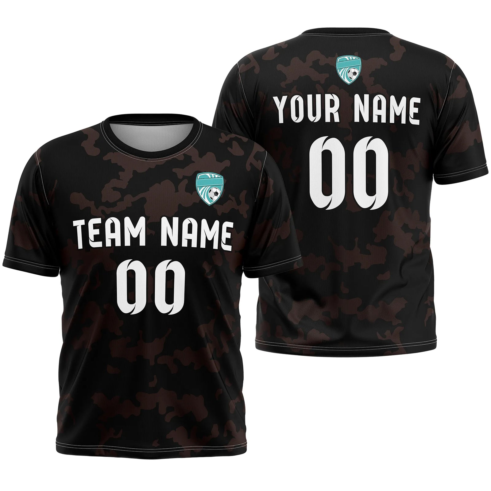Custom Camo D4 Soccer Jersey Personalized Football Uniform with Name & Number