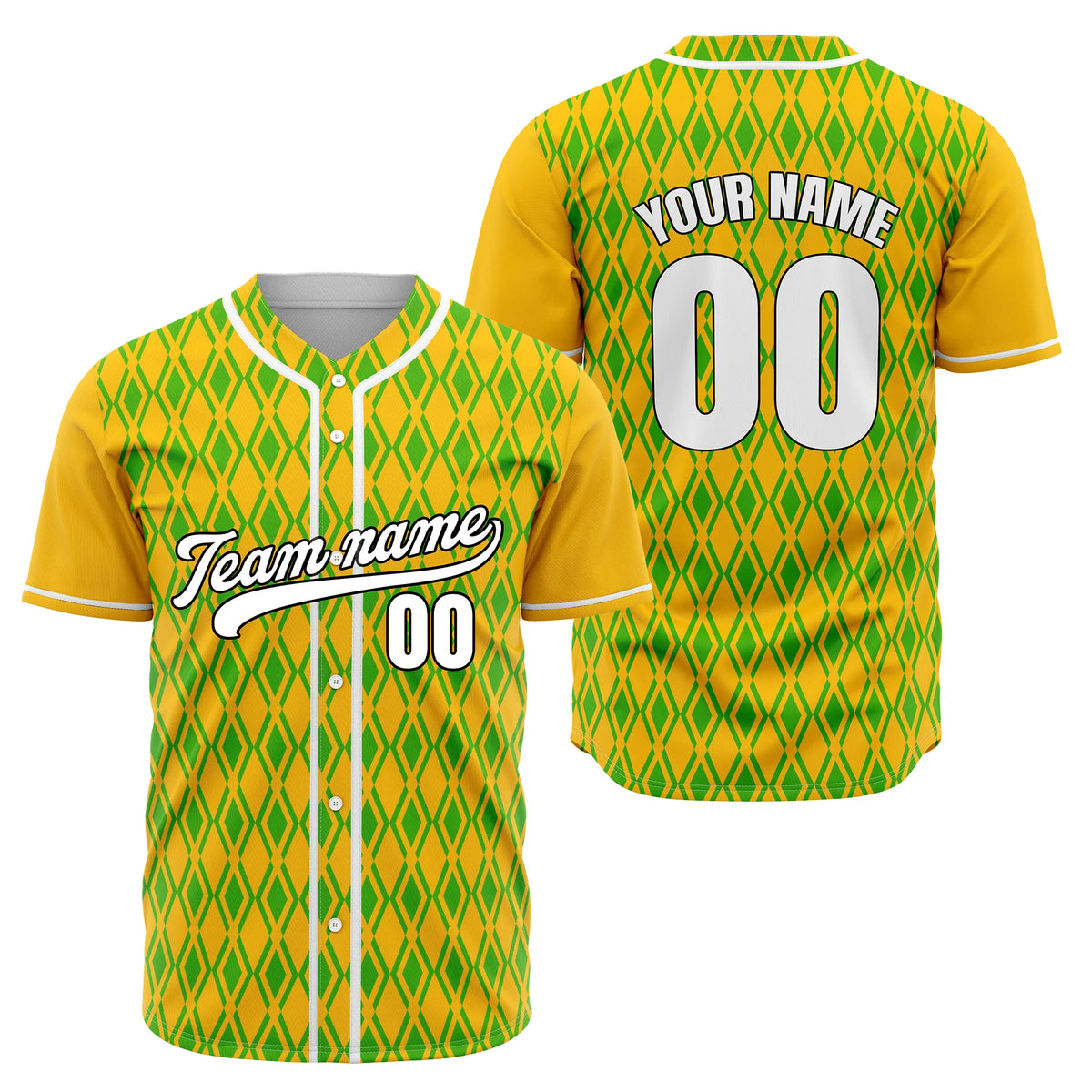 Custom Argyle Strike Baseball Sports Jersey Personalized Uniform with Name & Number