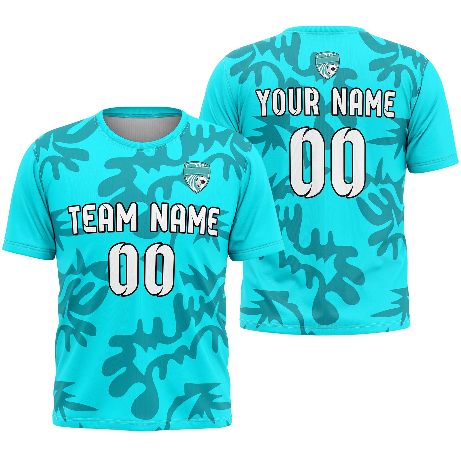 Custom Graffiti Pattern D4 Soccer Jersey Personalized Football Uniform with Name & Number