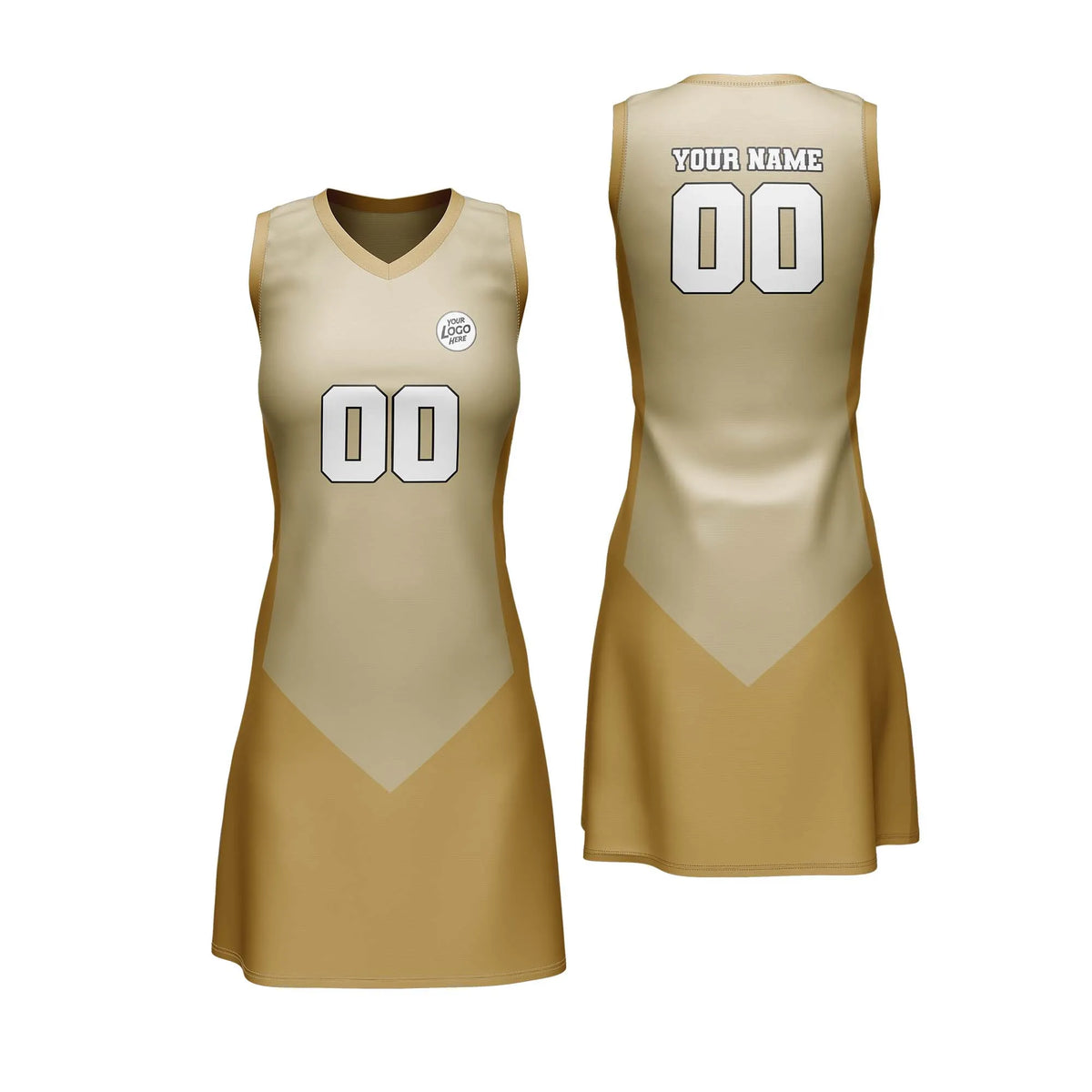 Custom Personalized D5 Split Fashion Netball Jersey with Name, Number & Team Logo