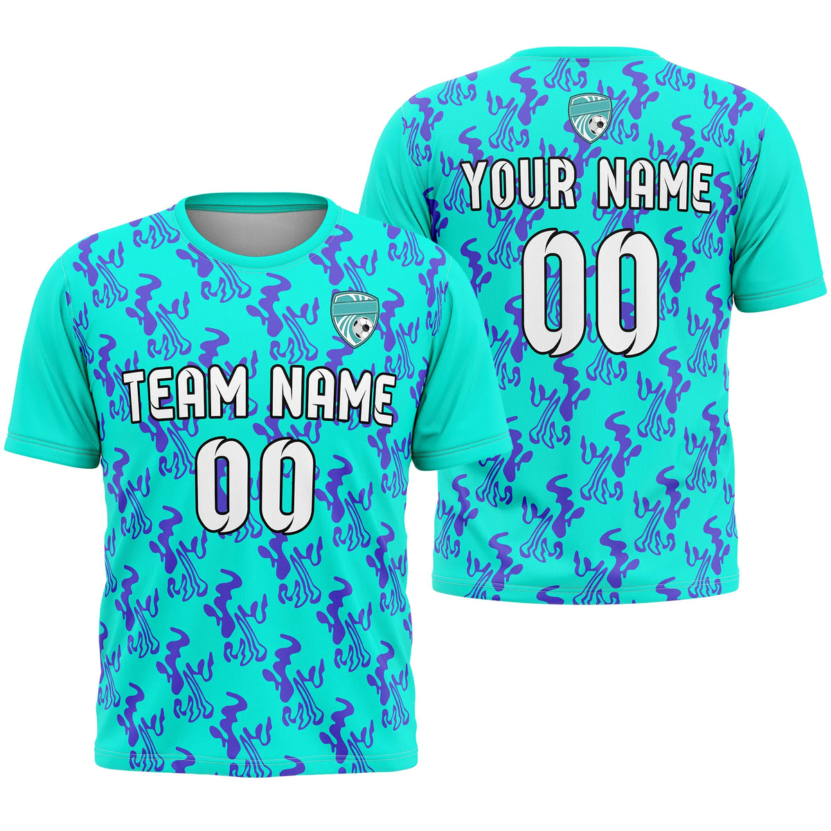 Custom Graffiti Pattern D1 Soccer Jersey Personalized Football Uniform with Name &amp; Number
