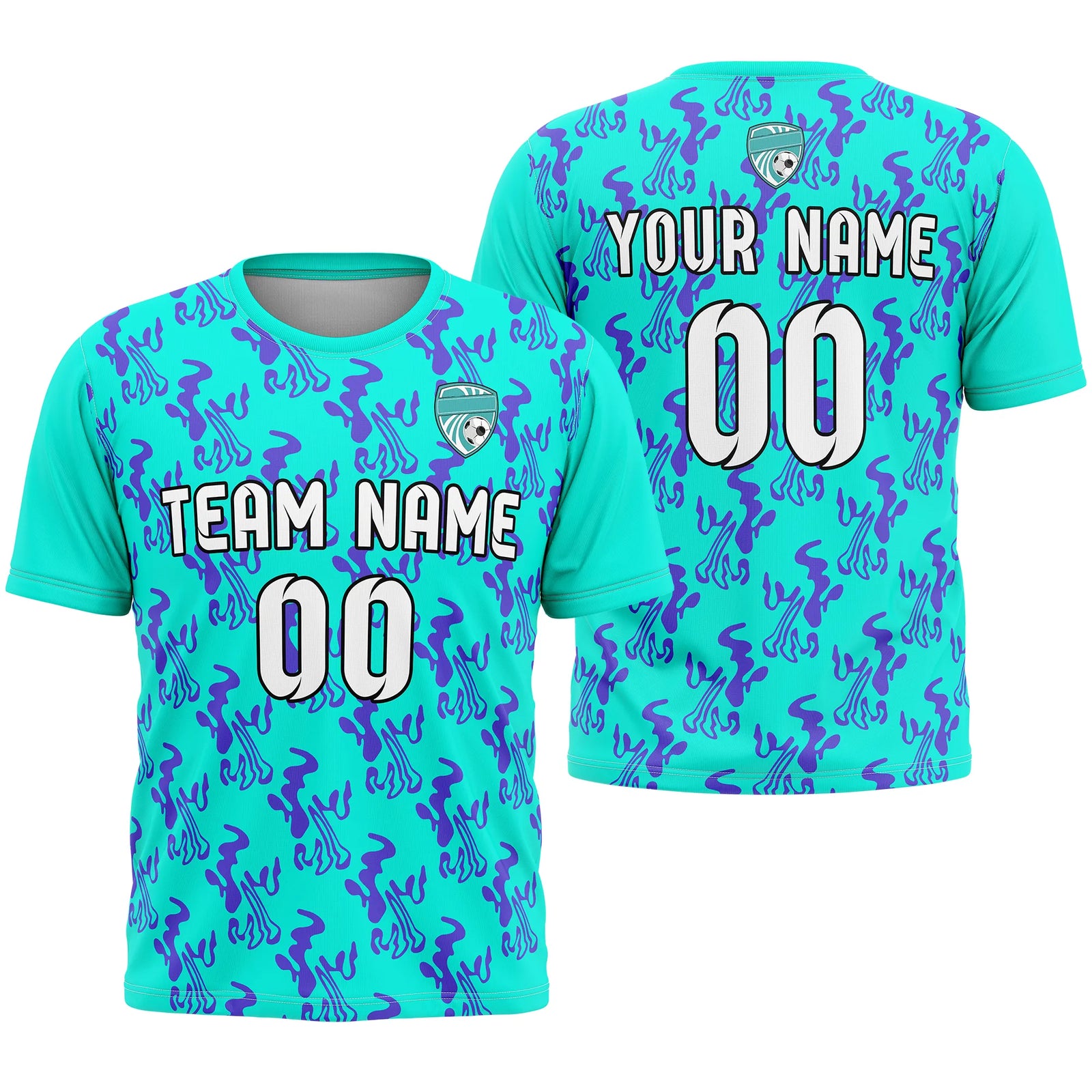 Custom Graffiti Pattern D1 Soccer Jersey Personalized Football Uniform with Name & Number