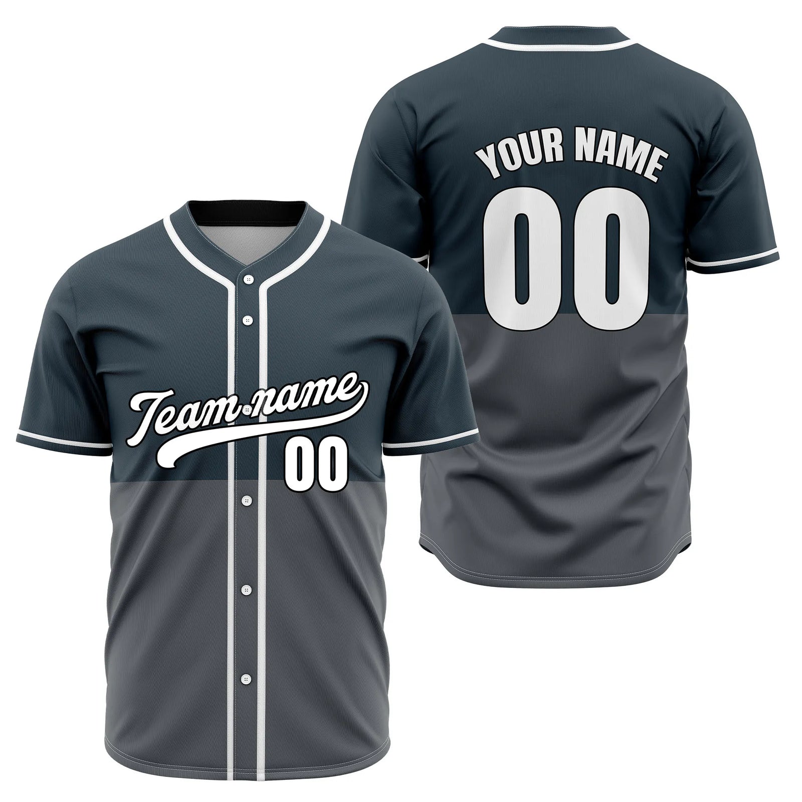 Custom Dual Impact Baseball Aqua Sports Jersey Personalized Uniform with Name & Number