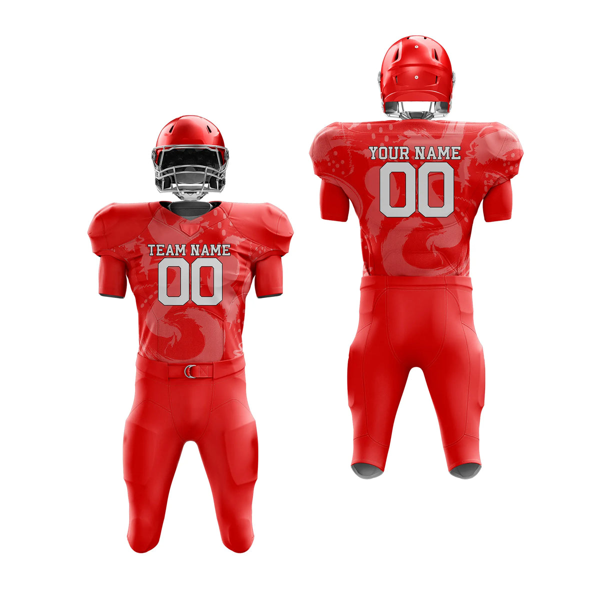 Custom Personalized D1 Graffiti pattern American Football Jersey with Name, Number & Team Logo