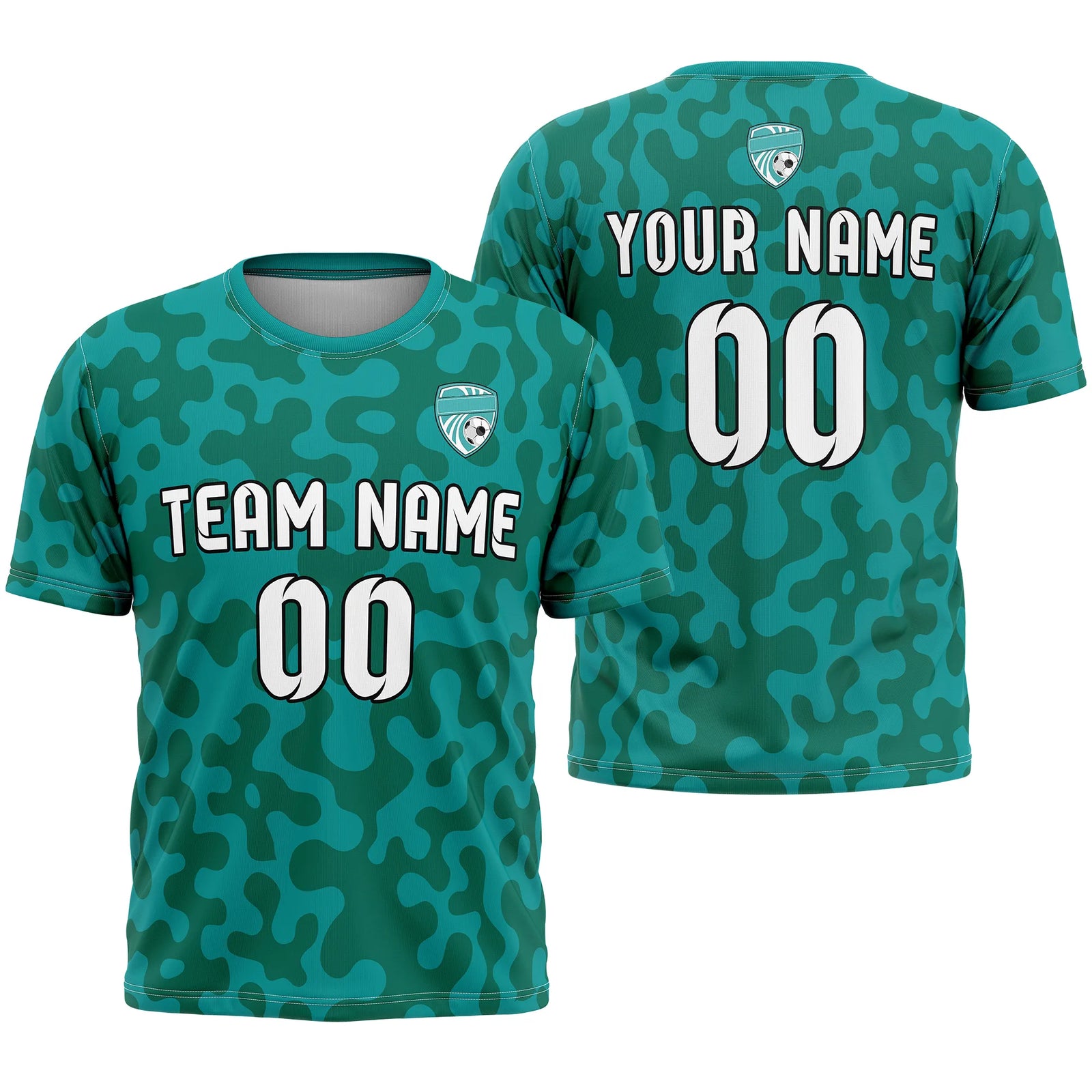 Custom Camo D2 Soccer Jersey Personalized Football Uniform with Name & Number