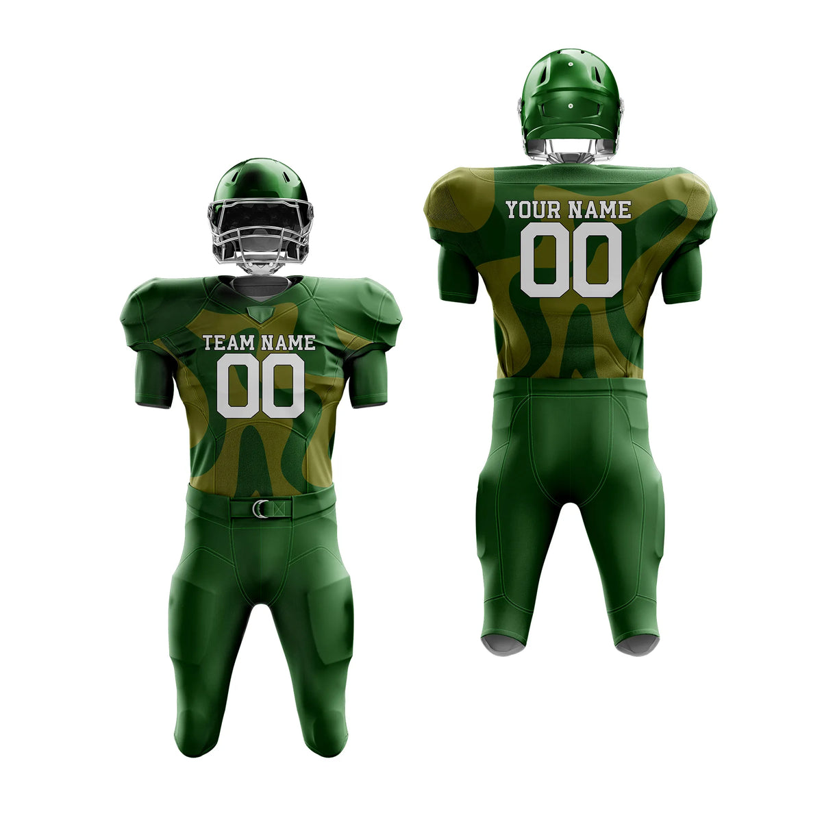 Custom Personalized D2 Full Pattern American Football Jersey with Name, Number & Team Logo