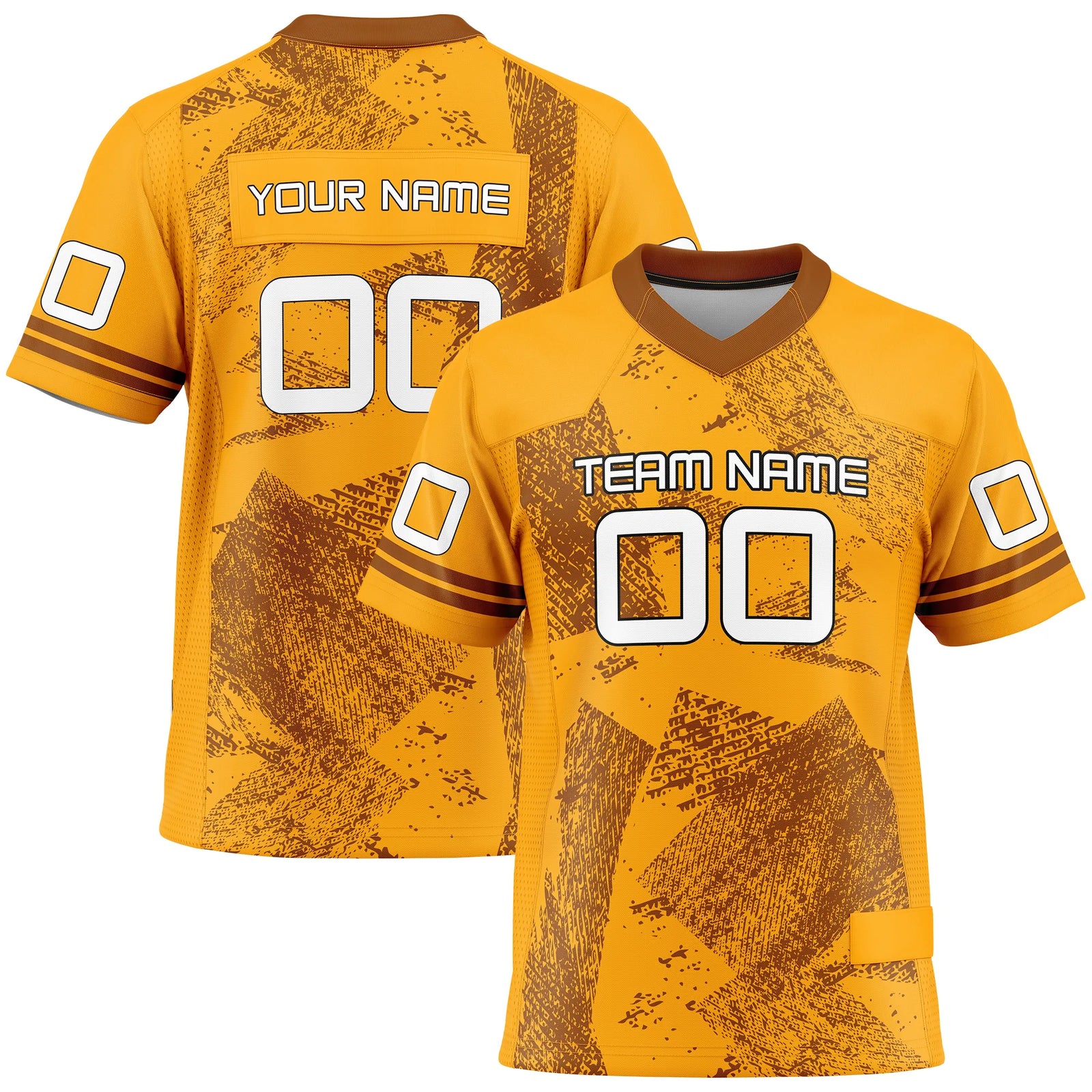 Custom Personalized D4 Graffiti Fashion Flag Football Jersey with Name, Number & Team Logo