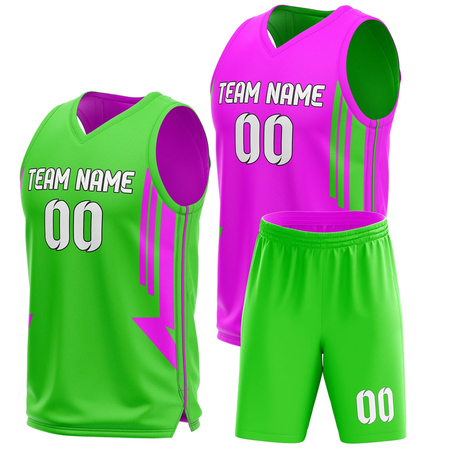 Custom Triple Lane Reversible Sports Jersey Personalized Uniform with Name & Number