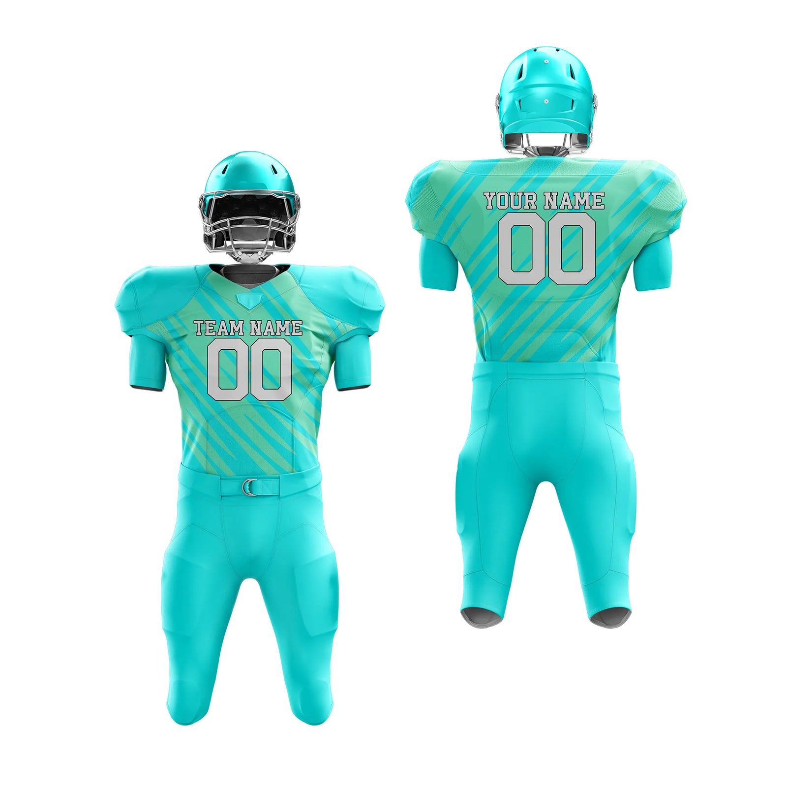 Custom Personalized D4 Full Pattern American Football Jersey with Name, Number & Team Logo