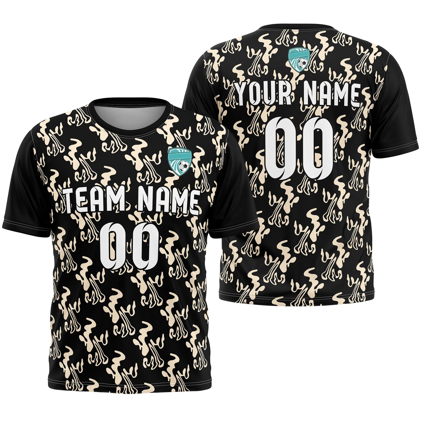 Custom Graffiti Pattern D1 Soccer Jersey Personalized Football Uniform with Name & Number