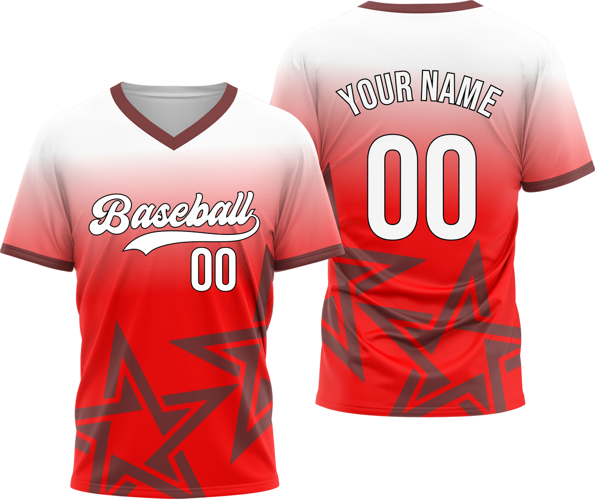 Custom Stellar Edge Gradient Baseball Sports Jersey Personalized Uniform with Name & Number