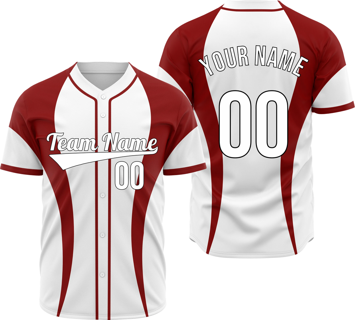 Custom Rising Edge Baseball Sports Jersey Personalized Uniform with Name & Number
