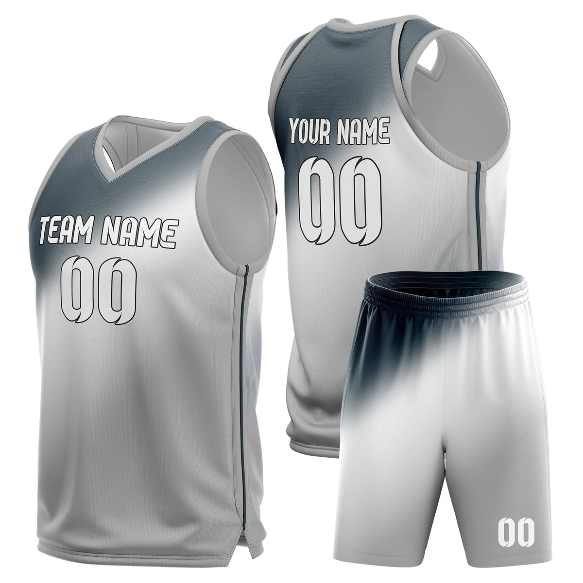 Custom Gradient Fashion Set Energy Fade Sports Jersey Personalized Uniform with Name & Number