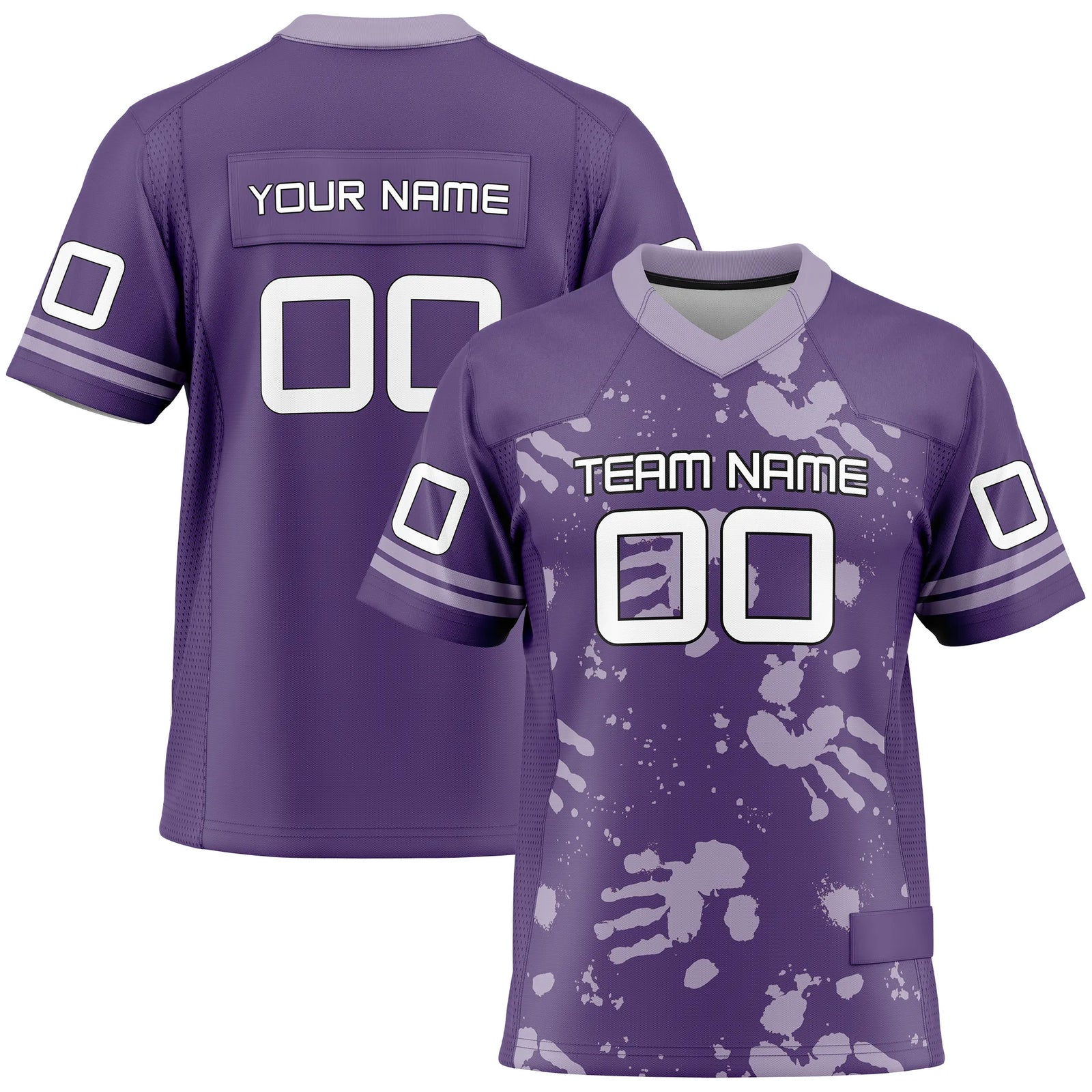 Custom Personalized D5 Graffiti Fashion Flag Football Jersey with Name, Number & Team Logo