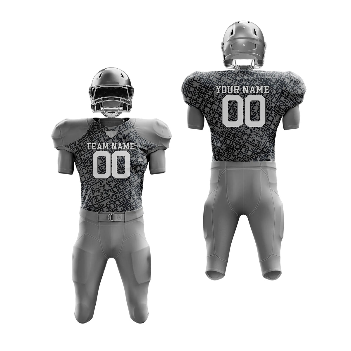 Custom Personalized D5 Graffiti pattern American Football Jersey with Name, Number & Team Logo