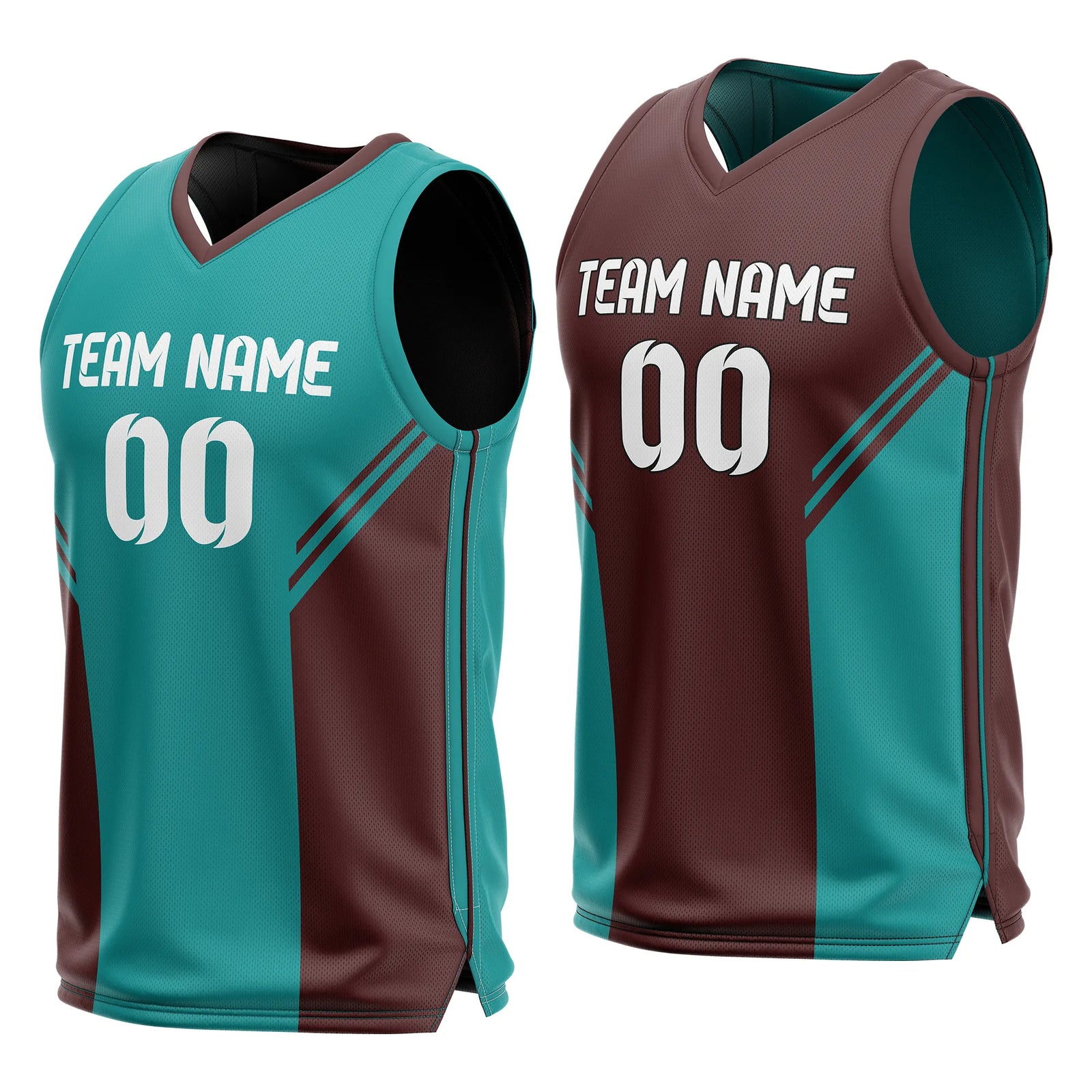 Custom Triple Slash Reversible Top Sports Jersey Personalized Uniform with Name & Number