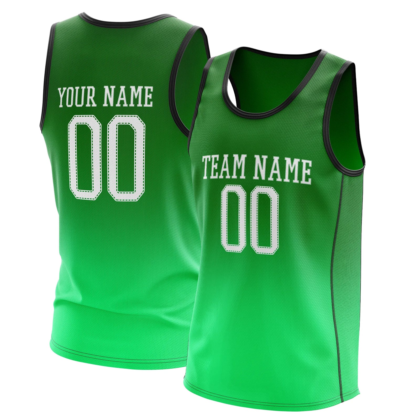 Custom Gradient fashion top Inferno Lime Sports Jersey Personalized Uniform with Name & Number