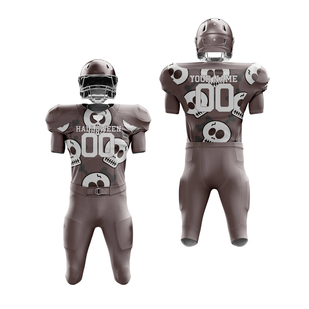 Custom Bonebound Halloween American Football Jersey Personalized Uniform with Name &amp; Number