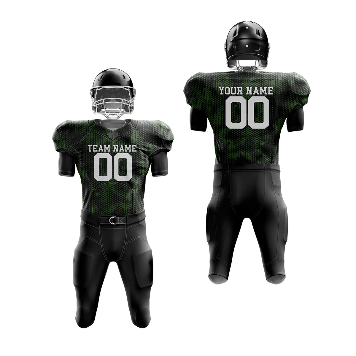 Custom Personalized D1 Camo Designs American Football Jersey with Name, Number & Team Logo