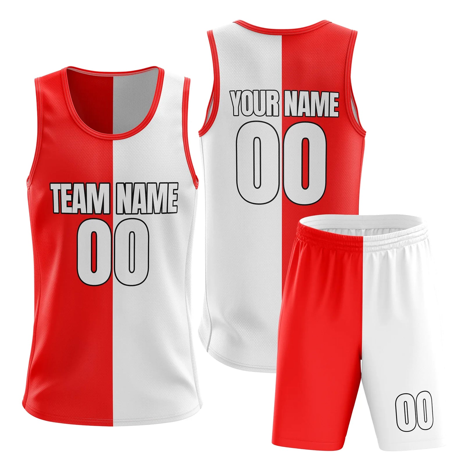 Custom Split Fusion Split Fashion Set Sports Jersey Personalized Uniform with Name & Number