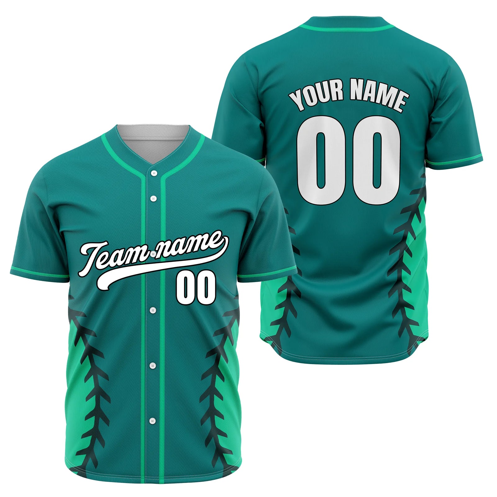 Custom Arc Line Baseball Sports Jersey Personalized Uniform with Name & Number